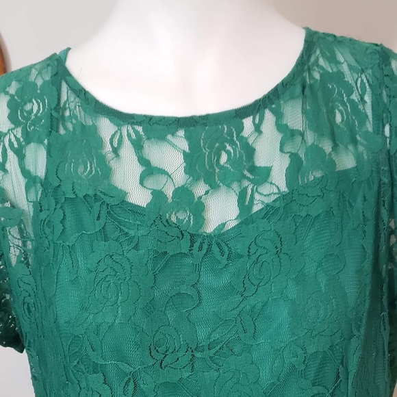 Nemidor Floral Lace Cocktail Dress Size 14 NEW - Picture 5 of 8
